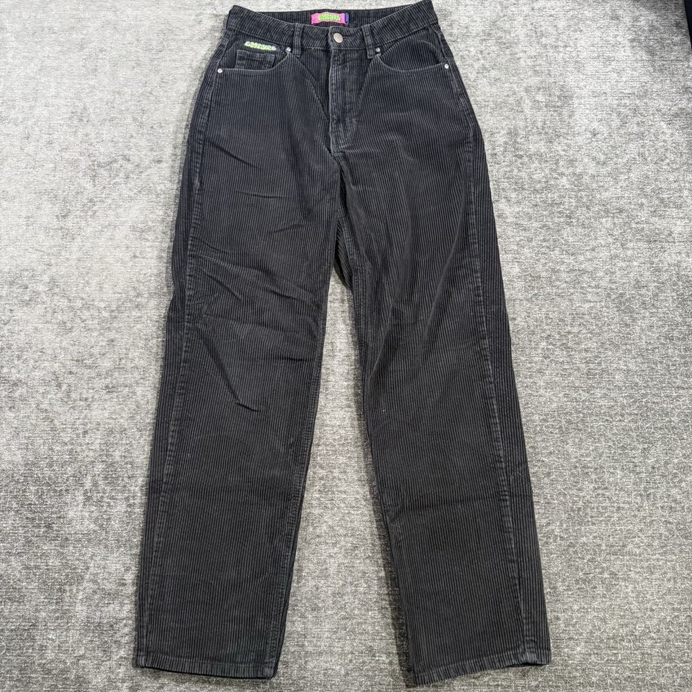 Empyre Tori Black Corduroy Pants Skate Loose Fit Baggy Women's Size 2 Cotton